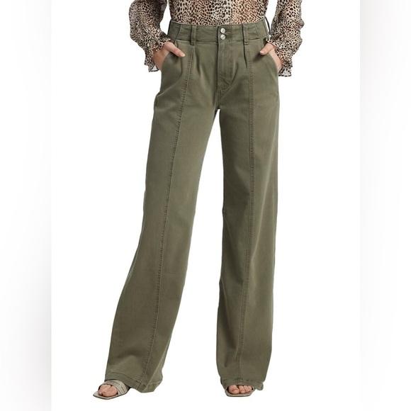 PAIGE Denim - Paige Brooklyn Seamed Wide Leg Pant. Size 31. Worn once. Office Workwear